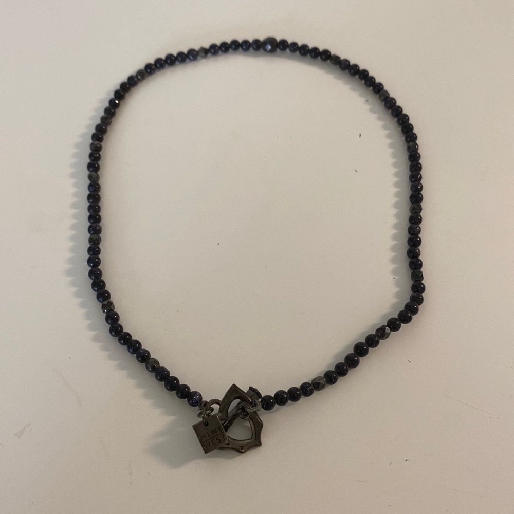 Nine West Beaded Toggle Clasp Necklace/Chocker